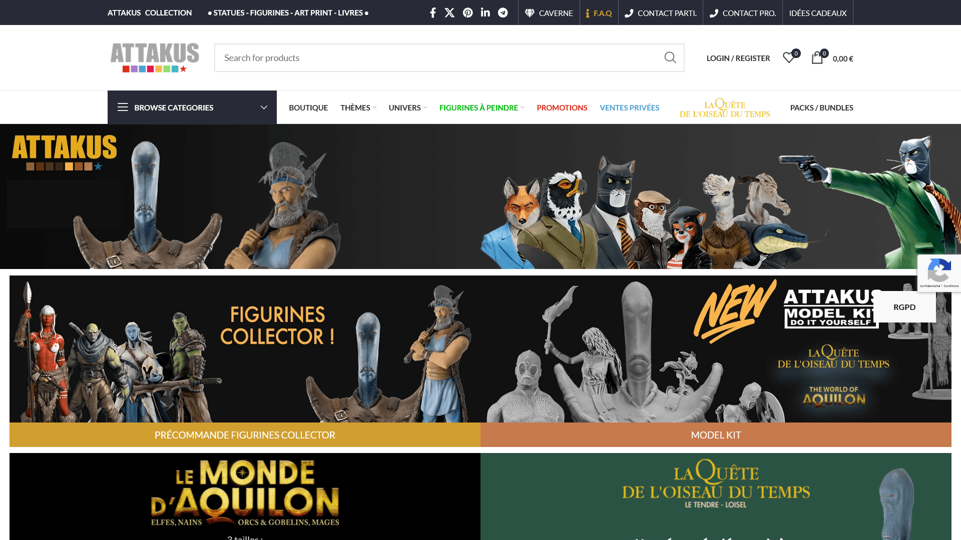 Maintenance du site Attakus.art